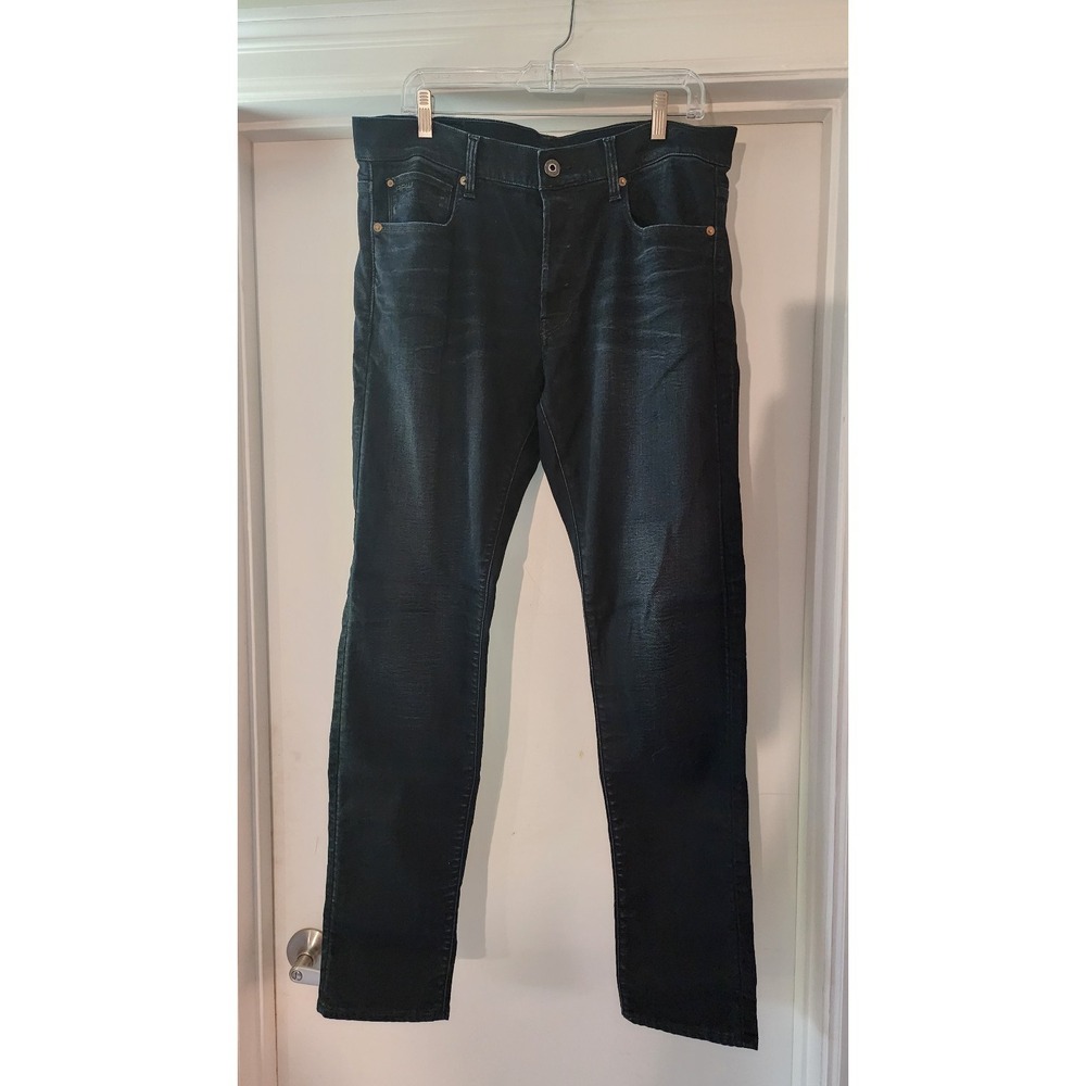 G Star Men's Raw Slim Cut A3  Button Fly Blue Jeans, Size 35/32